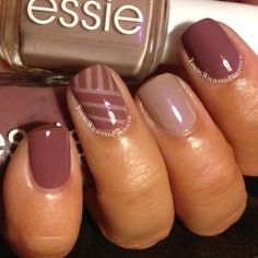 Fall Striping Tape Manicure Pictures, Photos, and Images for Facebook, Tumblr, Pinterest, and Twitter