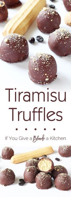 Tiramisu truffles are a wonderful blend of tiramisu flavors (think Italian biscuits, espresso and chocolate) in a delicious bite. The no bake recipe only uses six ingredients! | /haleydwilliams/