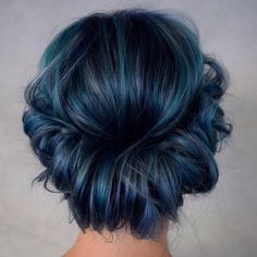 25 Eye-Catching Dark Blue Hair Color Ideas ??? Mystery in Your Locks
