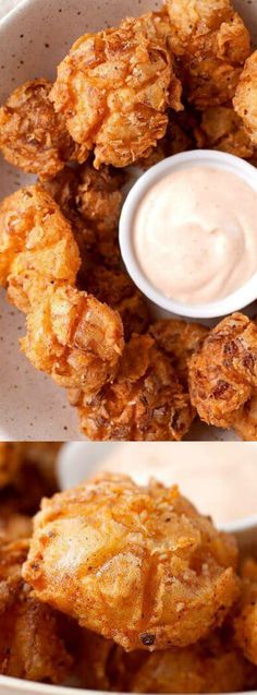 These Bite-Sized Blooming Onions from Macheesmo are so much better than the???