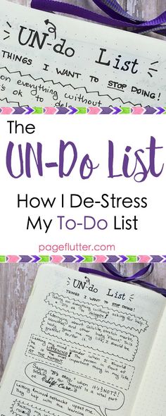 The UN-Do List: De-Stress Your To-Do Lists