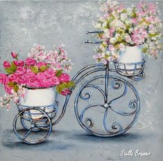 fiets met bloemen