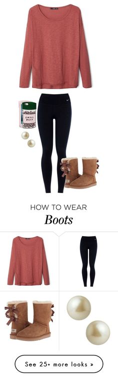 "Does anyone have these boots?" by avaodom on Polyvore featuring moda, MANGO, NIKE, UGG Australia, <a href="http://ban.do" rel="nofollow" target="_blank">ban.do</a>, Carolee, women's clothing, women, female y woman