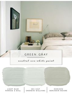 Our the coco kelley Guide to the Best Neutral Paint Colors that AREN'T White | Green Grays