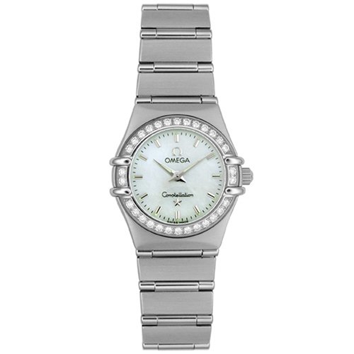 Omega Women's 1466.71.00 Constellation Quartz Mini Diamond Bezel Watch ...