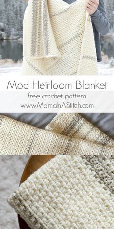 Love this heirloom crochet blanket - so classic and sweet!