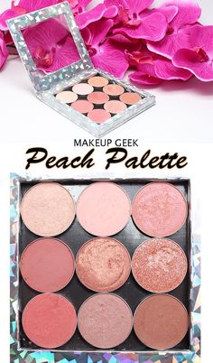 Makeup Geek Peach Palette. Looking for a true peach eyeshadow palette? This is the best!