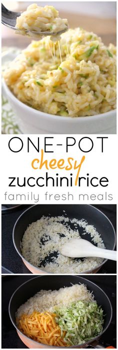 One Pot Cheesy Zucchini Rice - A quick recipe that will be the most favorite???