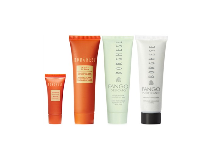 Receive a free 4-piece bonus gift with your $50 Borghese purchase