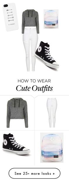 &quot;November&#39;s school outfit&quot; by batmangirlforever12 on Polyvore featuring Topshop, Converse and JanSport