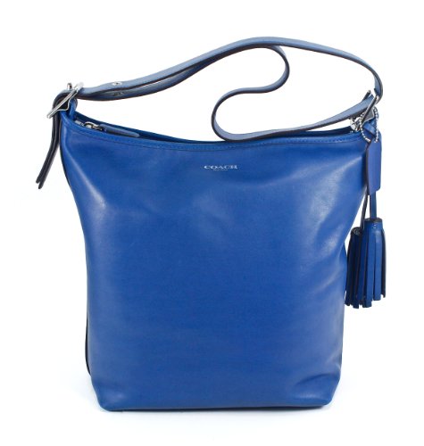 ... About Coach Legacy Leather Duffle Cobalt Shoulder Bag | Coach Handbag
