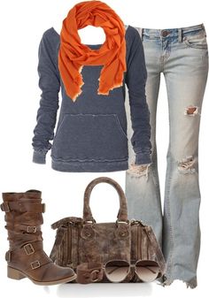 I love EVERYTHING about this outfit! So cute. Gotta have the boots &amp; sweatshirt. Started my boot hunt 7-28-13