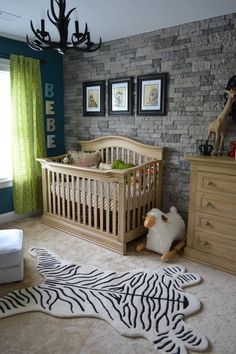 Little Man Cave. What a gorgeous little boy's room. Can be "babied" then grow with the "little man." love this