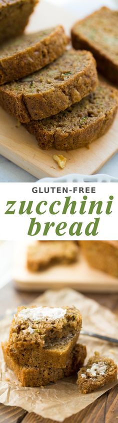 Gluten-Free Zucchini Bread! Lightly sweet, spiced and made with a wholesome grain-free flour blend. {Dairy-Free}