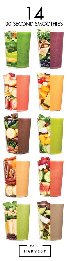 Want delicious, healthy smoothies without all the fuss? Daily Harvest delivers frozen pre-packaged smoothies straight to your door - all you have to do is blend and enjoy. Available in 14 yummy flavors, each one packed to the brim with superfoods. Flexible delivery plans + FREE SHIPPING.