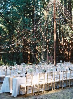 DIY String Lights Reception Tent | Wine Country Weddings &amp; Events???