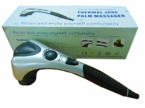 Jade Thermal - Thermal Jade Palm Massager + Free Bio Card + Free Anti Radiation Stickers Back Massager With Heat