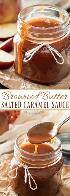 Browned Butter Salted Caramel Sauce | Browned butter gives this homemade salted???