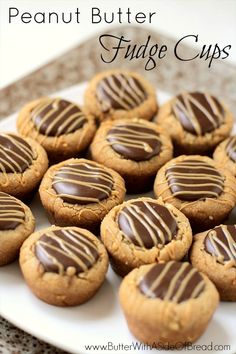 Peanut Butter Fudge Cups - Butter With a Side of Bread <a class="pintag" href="/explore/recipe/" title="#recipe explore Pinterest">#recipe</a>