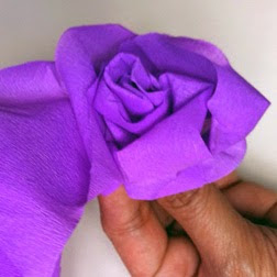 crepe paper roses