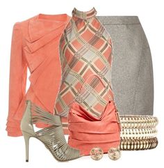 "Peachy Queen" by justbeccuz ??liked on Polyvore featuring O'2nd, Wet Seal, Izzy & Ali, Michael Kors and Christian Dior