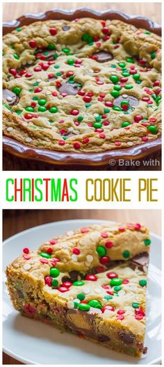 Merry Christmas everyone!! Celebrate with this delicious and gorgeous Christmas Cookie Pie!