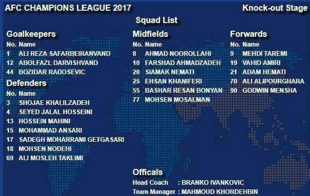 AFC دو بازیکن محروم پرسپولیس را در فهرست بازی با الهلال قرار داد