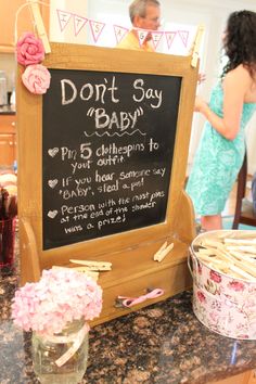 Girl baby shower. I would do that for my b day but it would be dont say 10!