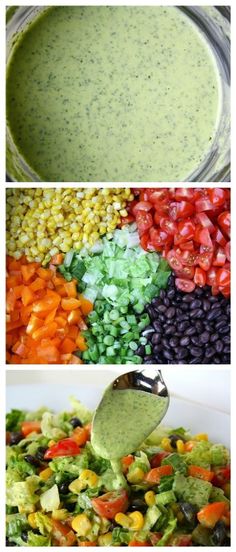 Southwestern Salad with Cilantro Lime Dressing