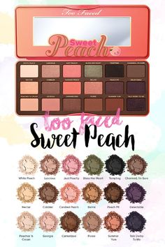 Too Faced Sweet Peach Eyeshadow Palette | Makeup A to Z | Bloglovin???
