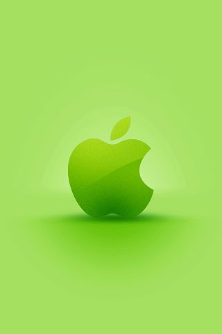 Green Apple Logo iPhone Desktop Wallpaper