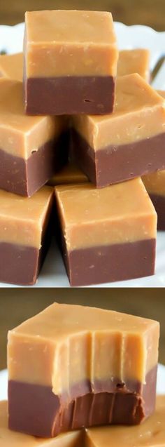 This Chocolate Peanut Butter Double Decker Fudge from Back for Seconds is an???
