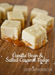 Vanilla Bean And Salted Caramel Fudge Recipe.