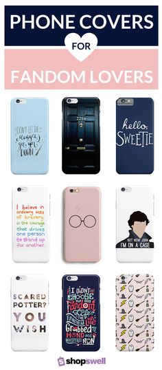 Harry Potter, Dr. Who, Katniss Everdeen, Sherlock Holmes, Tris Prior - these are a few of the names that made our list of epic phone covers. Click-through to find the perfect cover to flaunt your fandom pride!