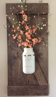 DIY Barn shutters with large spray painted and distressed mason ...