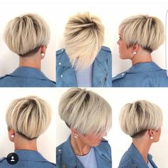 FIIDNT short hairstyles on Instagram: ???Great collage by @lavieduneblondie???