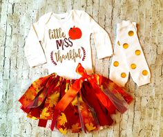 baby girl clothes Thanksgiving outfit glitter girl miss thankful fall tutu baby girl pumpkin fall first thanksgiving outfit girl leg warmers by TrendiestTotsInTown on Etsy <a href="https://www.etsy.com/listing/455389886/baby-girl-clothes-thanksgiving-outfit" rel="nofollow" target="_blank">www.etsy.com/...</a>