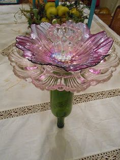 in pursuit of...vintage glass flowers