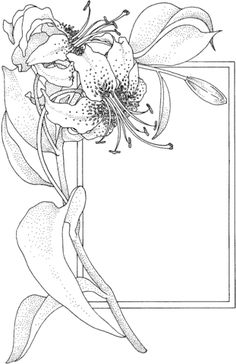 "Lily and greeting card Coloring page" (quote) via <a href="http://supercoloring.com" rel="nofollow" target="_blank">supercoloring.com</a> Printable coloring pages, color online, drawing tutorials, dot to dots