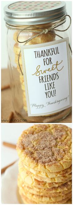 Super cute Cookie Gift with free printable tags for every occasion! SO cute! { lilluna.com }