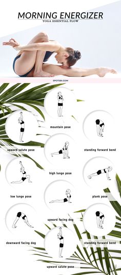 Stretch the entire front and back of the body, build strength and boost your energy levels with this 20 minute full body energizing flow. A morning yoga routine that gives you the amount of stretch and focus you need to have a calm and productive day. http://www.spotebi.com/yoga-sequences/morning-energizer/