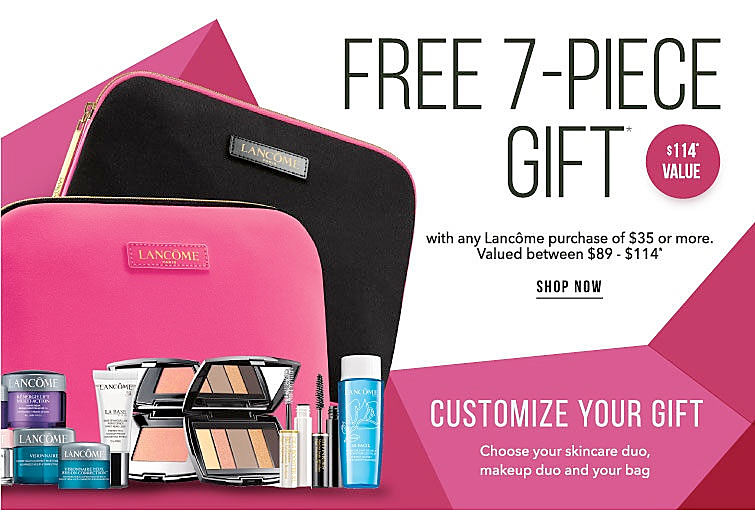 Receive A Free 7 Piece Bonus Gift With Your 35 Lancôme Purchase
