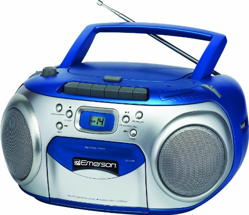 Emerson PD6548BL Portable CD Player with AM/FM Stereo Radio and Cassette Recorder Emerson Tv